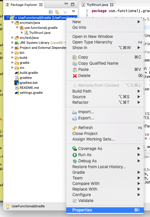 Step 1 - Project Properties